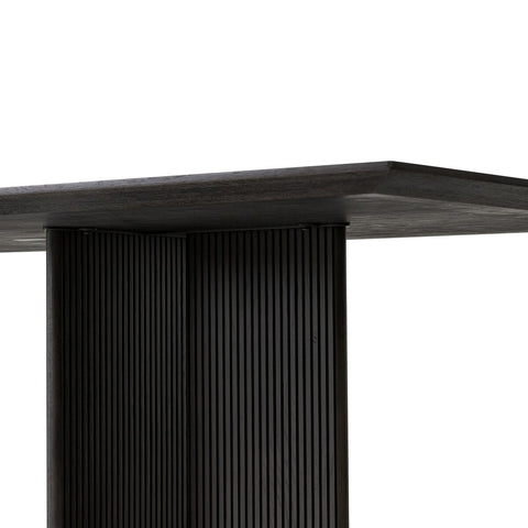 Leo Dining Table - Smoked Black
