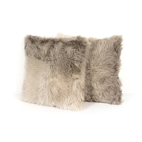 Lalo Ombre Pillow - Light Grey Ombre