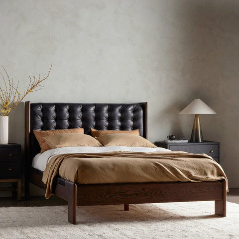 Halston King Bed - Heirloom Black