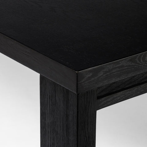 Millie Dining Table 96' - Drifted Matte Black Veneer