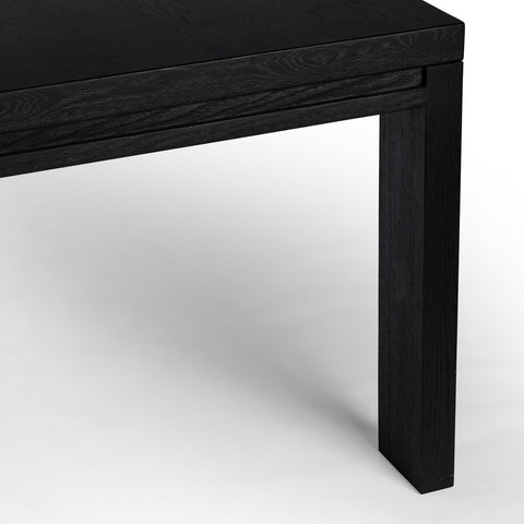 Millie Dining Table 96' - Drifted Matte Black Veneer