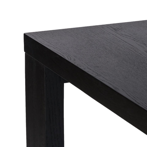 Millie Dining Table 96' - Drifted Matte Black Veneer