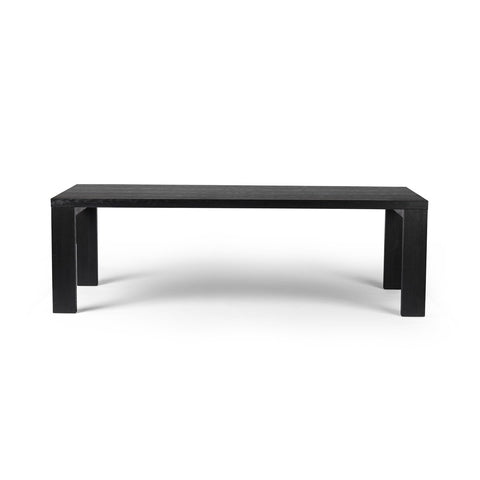 Millie Dining Table 96' - Drifted Matte Black Veneer