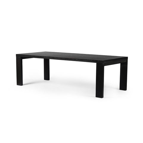 Millie Dining Table 96' - Drifted Matte Black Veneer