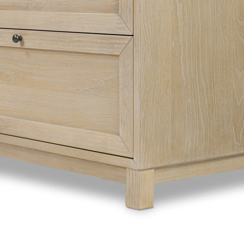 Millie 9 Drawer Dresser - Bleached Oak Veneer
