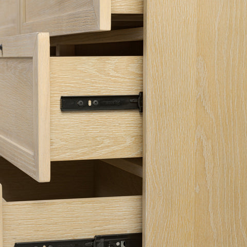 Millie 9 Drawer Dresser - Bleached Oak Veneer