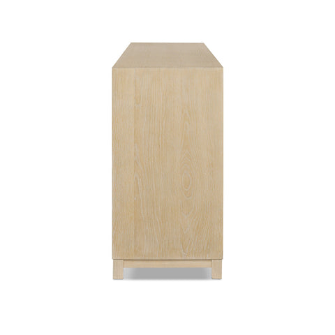 Millie 9 Drawer Dresser - Bleached Oak Veneer