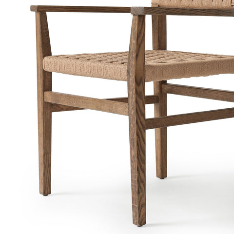 Hamlin Dining Armchair - Double Twisted Paper Cord