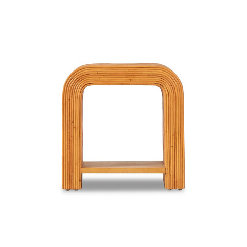 Castel Rattan End Table - Honey Rattan