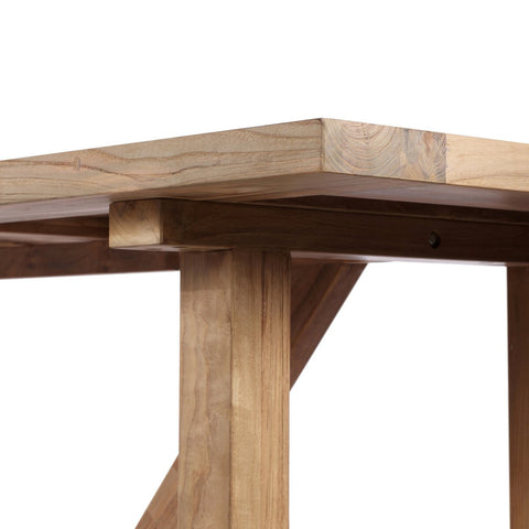 Stewart Outdoor Dining Table 118"- Reclaimed Natural FSC