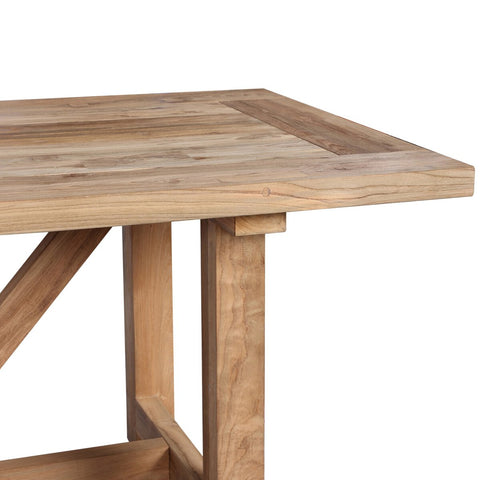 Stewart Outdoor Dining Table 118"- Reclaimed Natural FSC