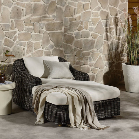 Messina Outdoor Chaise Lounge - Venao Ivory
