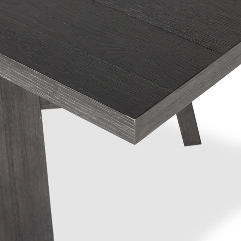 Munich Dining Table - Ebony Oak Veneer