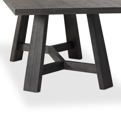 Munich Dining Table - Ebony Oak Veneer