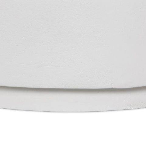 Javi Outdoor Coffee Table - Matte White Cast Aluminum