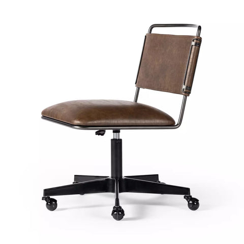 Wharton Desk Chair- Distressed Brown