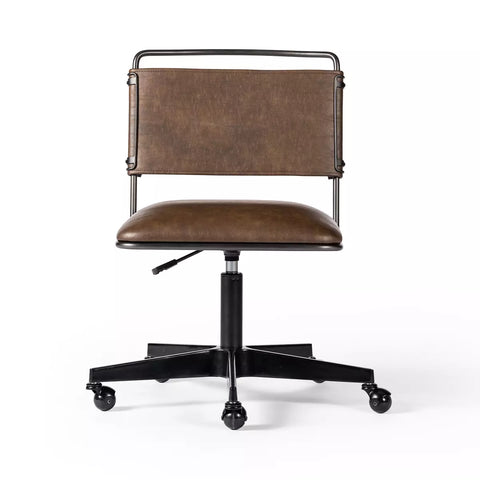 Wharton Desk Chair- Distressed Brown