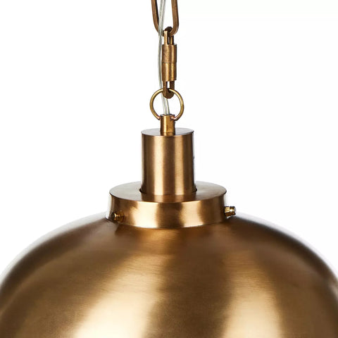 Gatsby Dome Pendant - Cast Brushed Brass