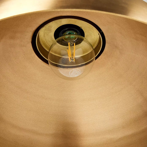 Gatsby Dome Pendant - Cast Brushed Brass