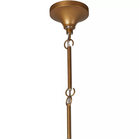 Baza Pendant - Hammered Antique Brass