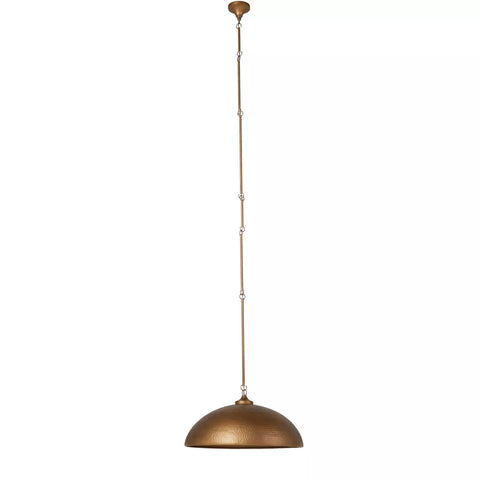 Baza Pendant - Hammered Antique Brass