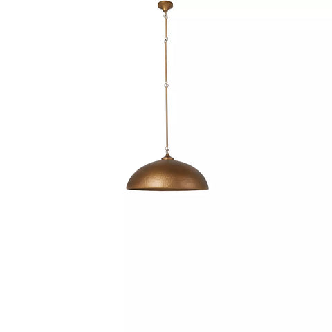 Baza Pendant - Hammered Antique Brass