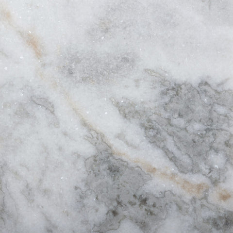 Modern Marble Pedestal - White & Grey Speckled Marble