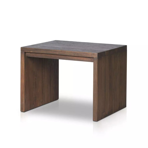 Gilroy Outdoor End Table - Stained Heritage Brown