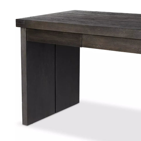 Warby Desk - Worn Black Veneer