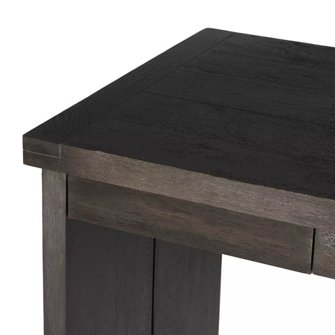 Warby Desk - Worn Black Veneer