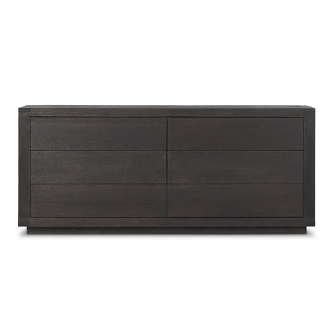 Warby 6 Drawer Dresser - Worn Black Veneer