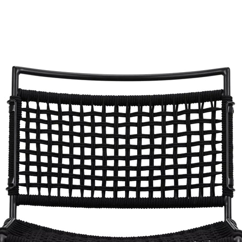 Wharton Outdoor Dining Chair - Black Rope