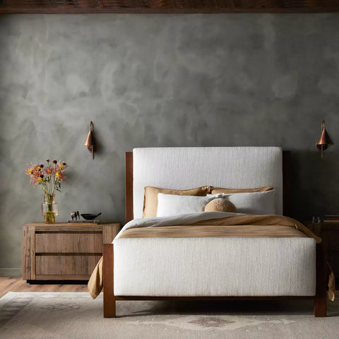 Willem Bed -King - Saddle Tan Oak Veneer