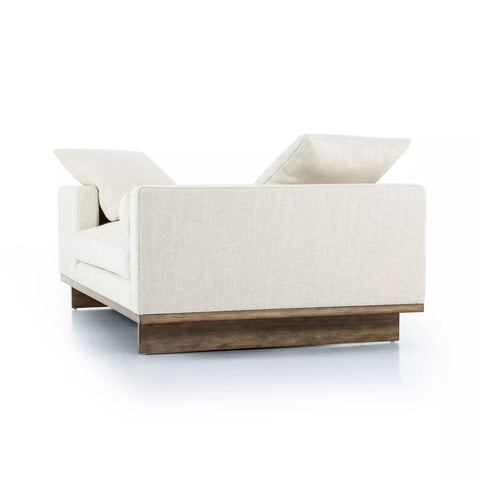 Everly Tete a Tete Chaise - Irving Taupe