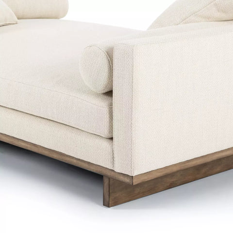 Everly Tete a Tete Chaise - Irving Taupe