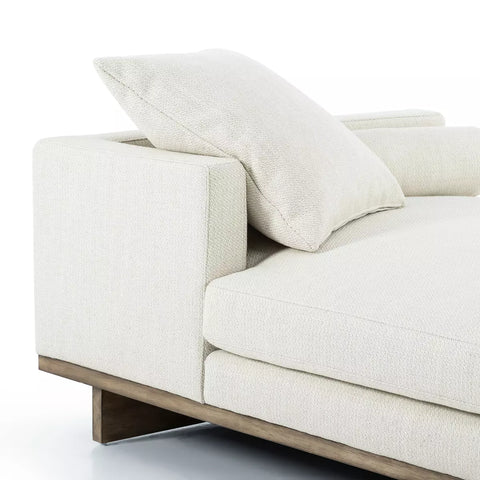 Everly Tete a Tete Chaise - Irving Taupe
