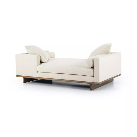 Everly Tete a Tete Chaise - Irving Taupe