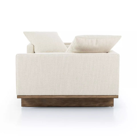 Everly Tete a Tete Chaise - Irving Taupe