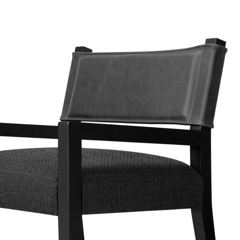 Ferris Dining Arm Chair - Palermo Black