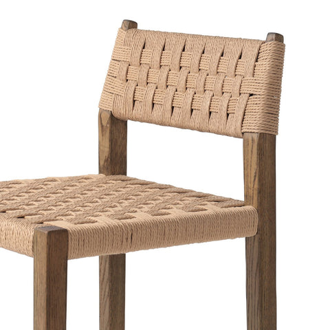 Hamlin Bar Stool - Double Twisted Paper Cord