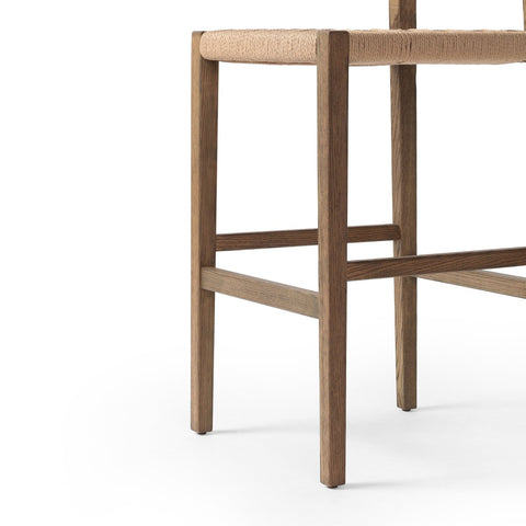 Hamlin Bar Stool - Double Twisted Paper Cord