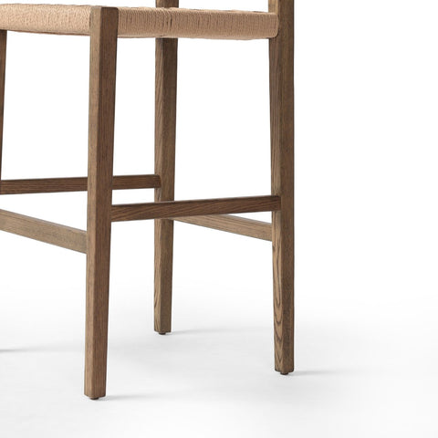 Hamlin Bar Stool - Double Twisted Paper Cord