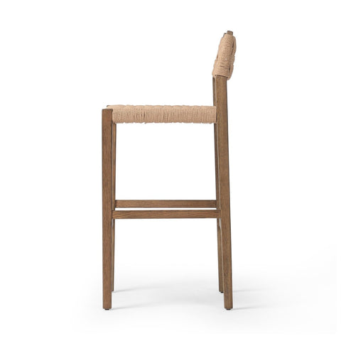 Hamlin Bar Stool - Double Twisted Paper Cord