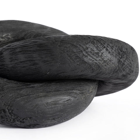 Reclaimed Wood Knot - Carbonized Black