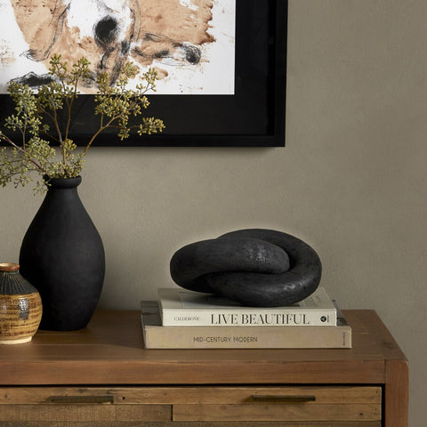 Reclaimed Wood Knot - Carbonized Black