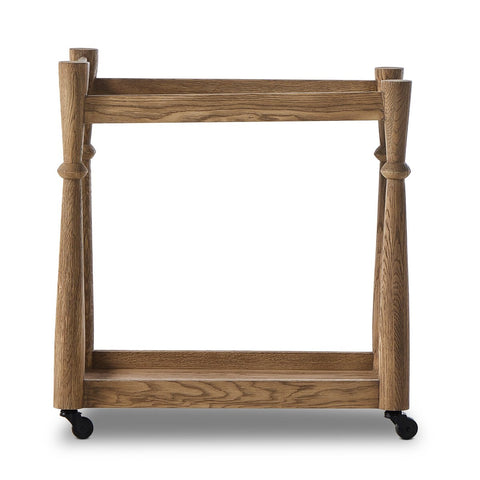 Alamosa Bar Cart -  Light Wash Oak