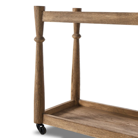 Alamosa Bar Cart -  Light Wash Oak