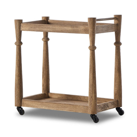 Alamosa Bar Cart -  Light Wash Oak