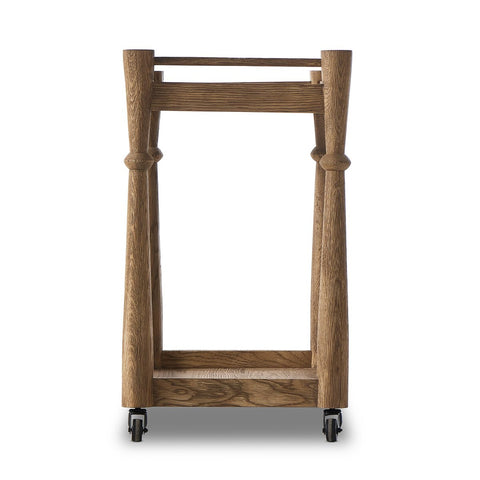 Alamosa Bar Cart -  Light Wash Oak