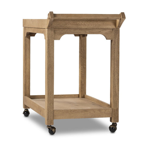 Myakka Bar Cart - Worn Oak